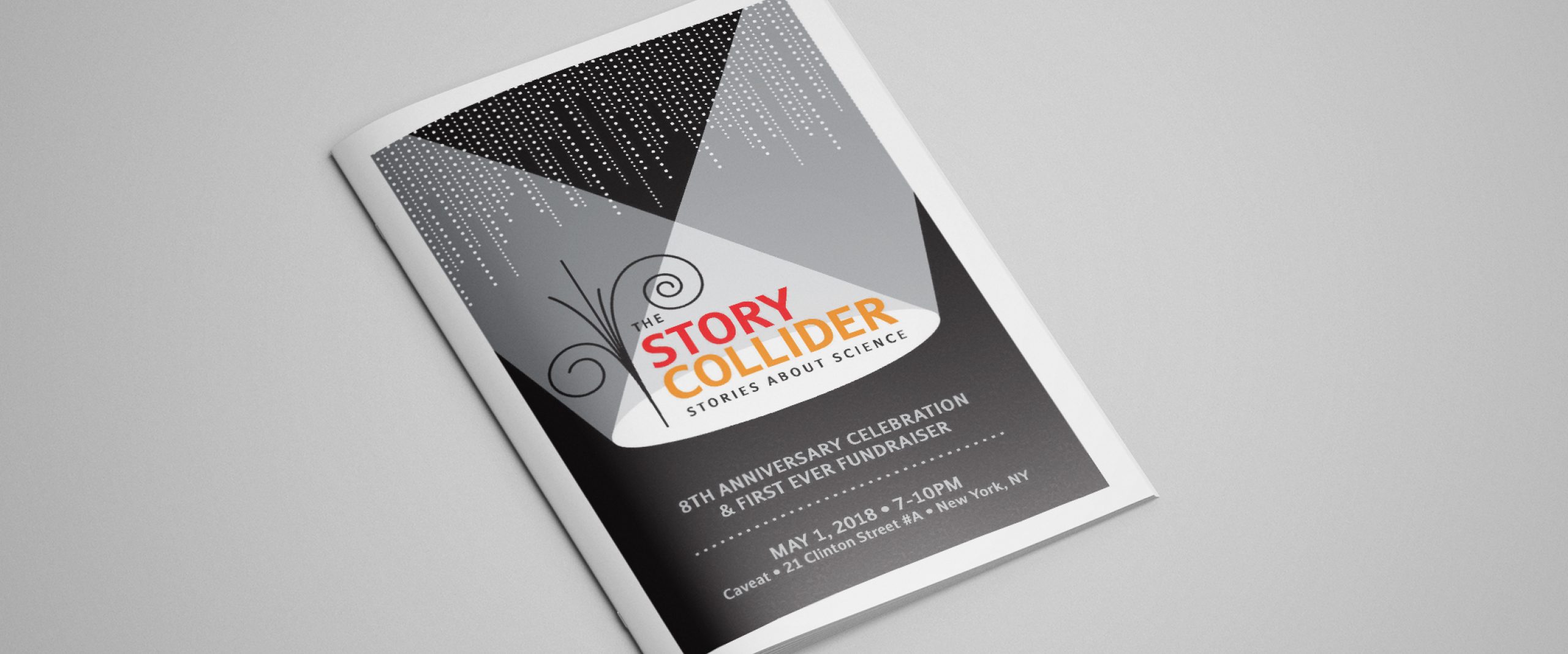 The Story Collider Gala Program Design - Cover