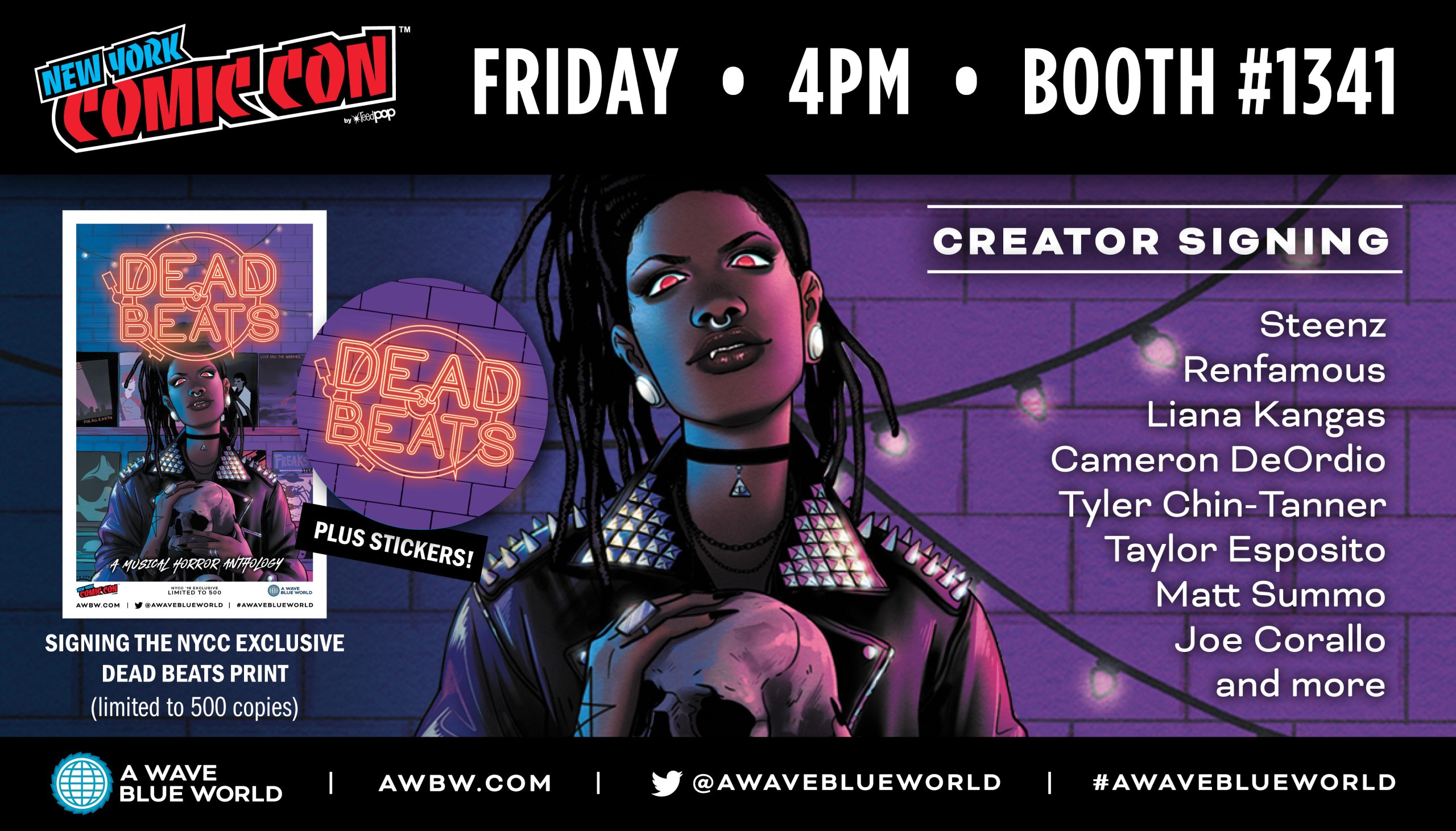 AWBW NYCC Dead Beats Signing