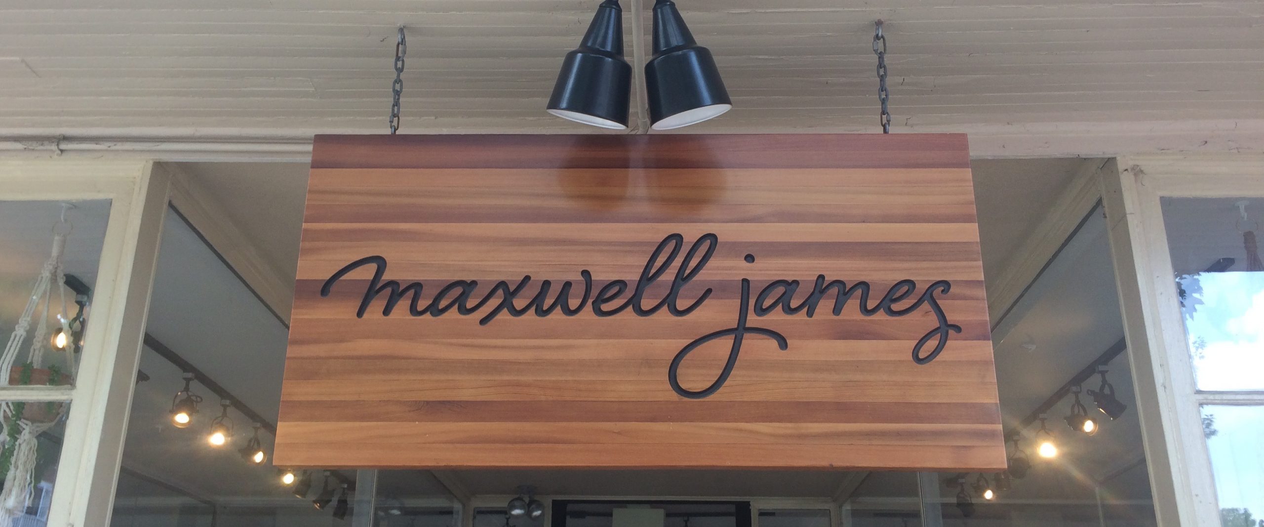 Maxwell James Jeans Store Sign - Branding