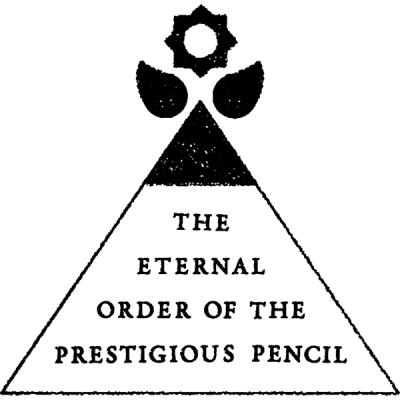 EOPP Pencil Tip Flower Logo Logo for The Eternal Order of The Prestigious Pencil